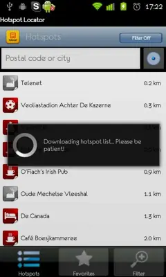 Hotspot Locator android App screenshot 0